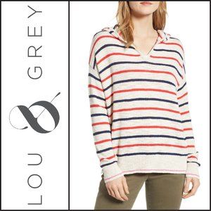 NWT { Lou & Grey } Striped Hoodie Sweater